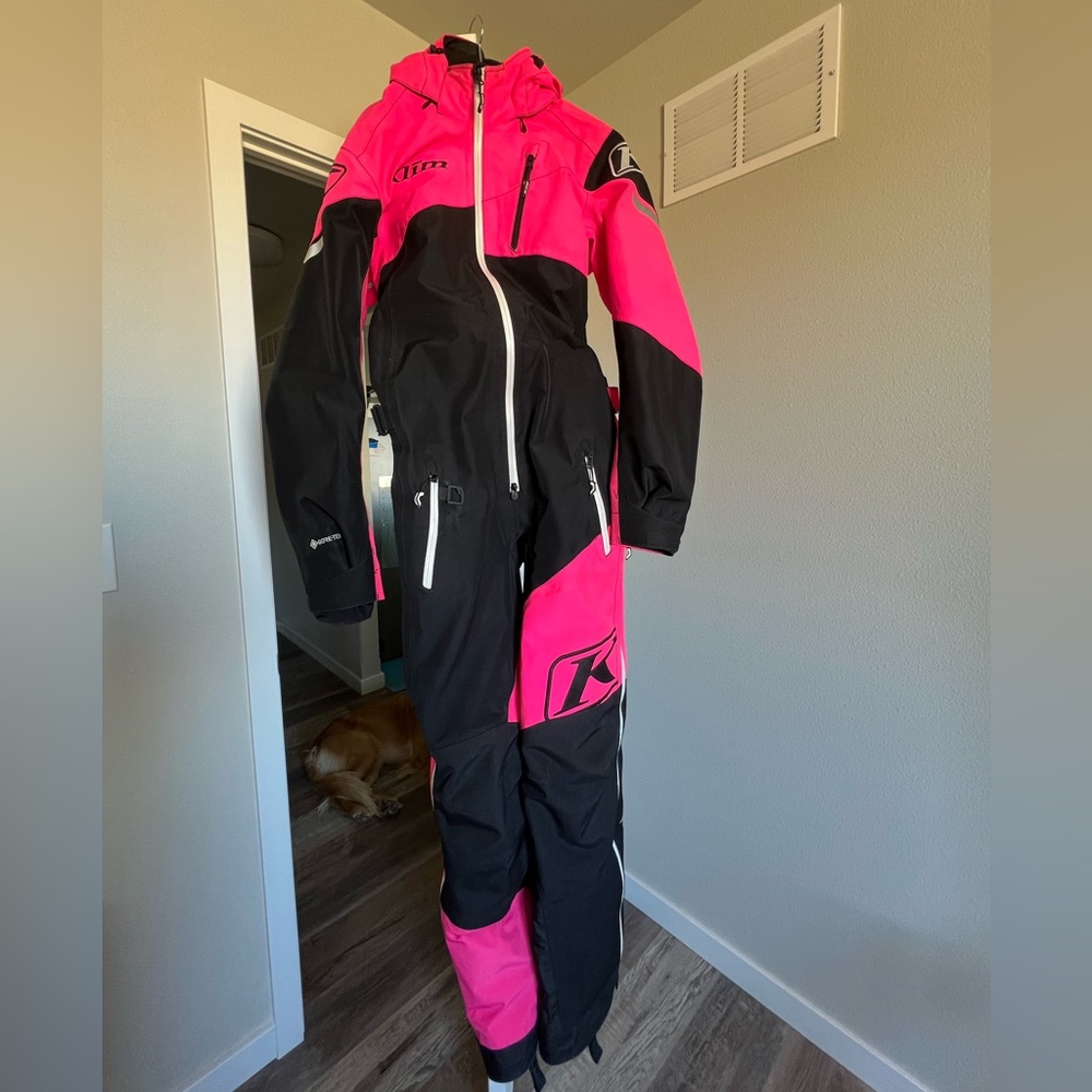 Women's Pink and Black Snow Suit